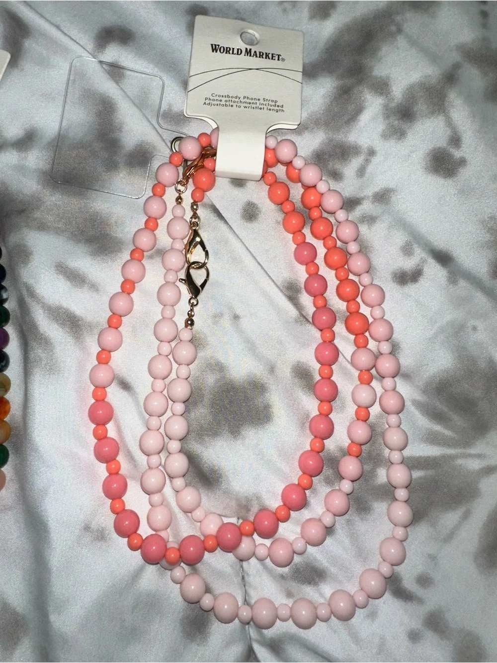 2 World Market Beaded Phone Straps